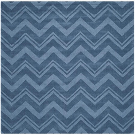 Safavieh 6 x 6 ft. Square Contemporary Impressions Blue Area Rug IM398D-6SQ